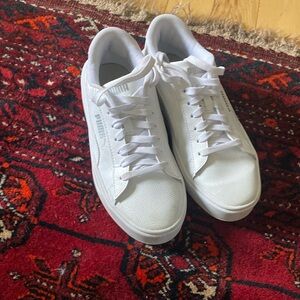 White Puma Tennis Shoes